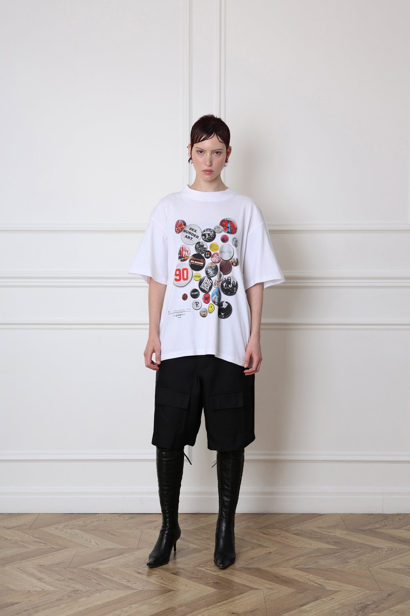 BADGE / SHORT SLEEVE TEE (WHITE)